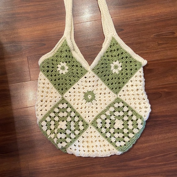 Handmade Large Crochet Bag - Picture 5 of 7